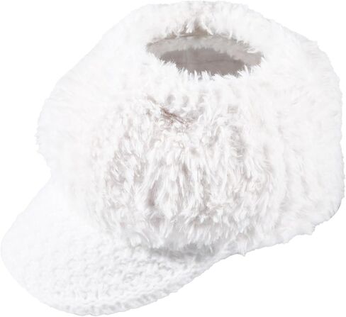Furry Visor Hats for Women Knitted High Bun Ponytail Outdoor Golf Warm Cap in Saudi Arabia