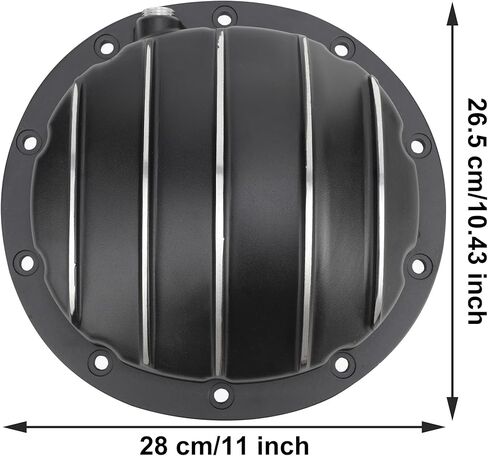 YYCKE F522-DC8586-M7 غطاء تفاضلي للعتاد الدائري DIff 10 بولت من الألومنيوم المصبوب باللون الأسود in Kuwait