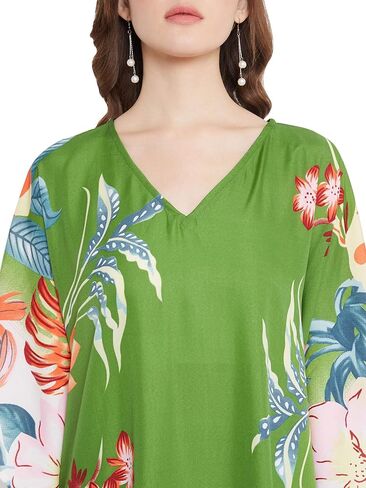 Oussum Women Long Maxi Plus Size Polyester Kaftan Caftan Gown Beach Party Casual Dress in Kuwait