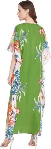 Oussum Women Long Maxi Plus Size Polyester Kaftan Caftan Gown Beach Party Casual Dress in Kuwait