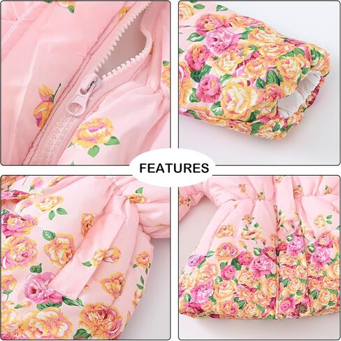Happy Cherry Toddler Girls Winter Coats Clothes Warm Outwear Jacket Thick Windproof Parka Hooded in Saudi Arabia