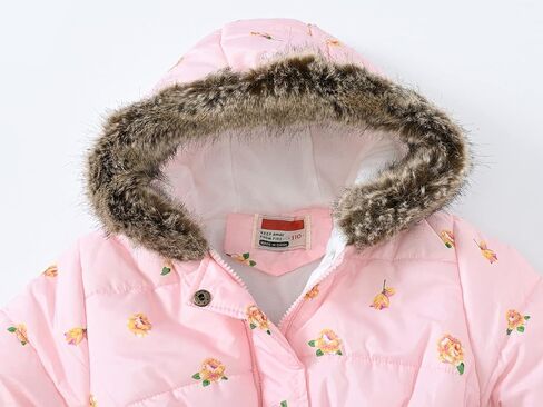 Happy Cherry Toddler Girls Winter Coats Clothes Warm Outwear Jacket Thick Windproof Parka Hooded in Saudi Arabia