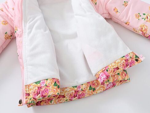 Happy Cherry Toddler Girls Winter Coats Clothes Warm Outwear Jacket Thick Windproof Parka Hooded in Saudi Arabia
