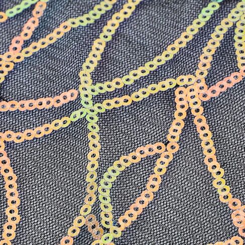 IPENNY Womens Fringed Rhinestone Bandana, Disco Party Paisley Sparkly Bandanas with Rhinestone Fringe in Kuwait