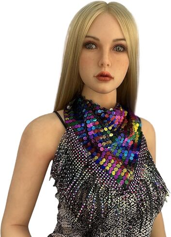 IPENNY Womens Fringed Rhinestone Bandana, Disco Party Paisley Sparkly Bandanas with Rhinestone Fringe in Kuwait