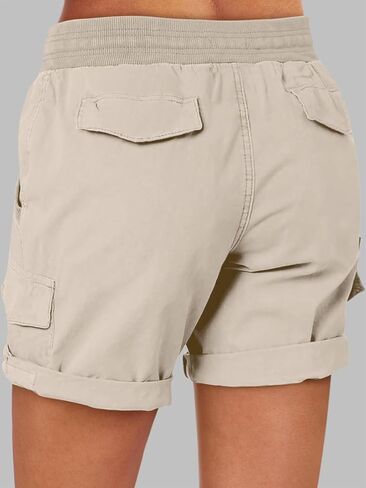 ANRABESS شورت صيفي نسائي 2025 أنيق غير رسمي للتنزه سيرًا على الأقدام ملابس عصرية للخروج 6 جيوب in Kuwait
