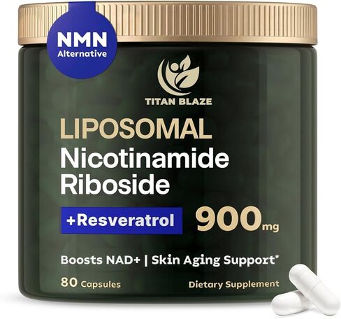 NAD+ Nicotinamide Riboside with Resveratrol & Quercetin NMN Alternative – Premium Anti-Aging Supplement for Energy, Focus, and Cellular Support – 80 High-Purity Capsules 900mg in Saudi Arabia