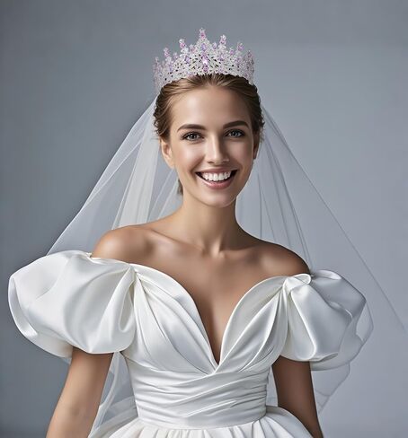 Tiaras and Crowns for Women Crystal Princess Tiaras Rhinestone Queen Crowns For Wedding Bridal Birthday Prom Pageant Party (Tiara 100) in Saudi Arabia