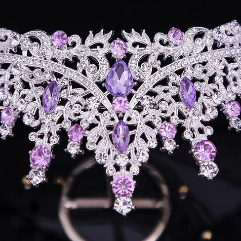 Tiaras and Crowns for Women Crystal Princess Tiaras Rhinestone Queen Crowns For Wedding Bridal Birthday Prom Pageant Party (Tiara 100) in Saudi Arabia
