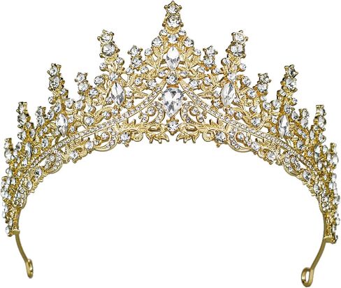 Tiaras and Crowns for Women Crystal Princess Tiaras Rhinestone Queen Crowns For Wedding Bridal Birthday Prom Pageant Party (Tiara 100) in Saudi Arabia