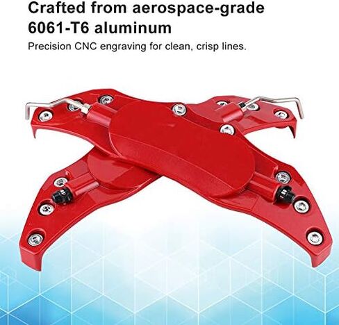 Brake Caliper Covers, Left Right Universal Red Aluminium Alloy Brake Caliper Covers, For 16-17 Inch Wheels (L) in Saudi Arabia