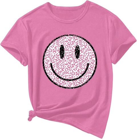 SweatyRocks Girl's Graphic T Shirt Short Sleeve Crew Neck Summer Casual Tee Tops in Kuwait