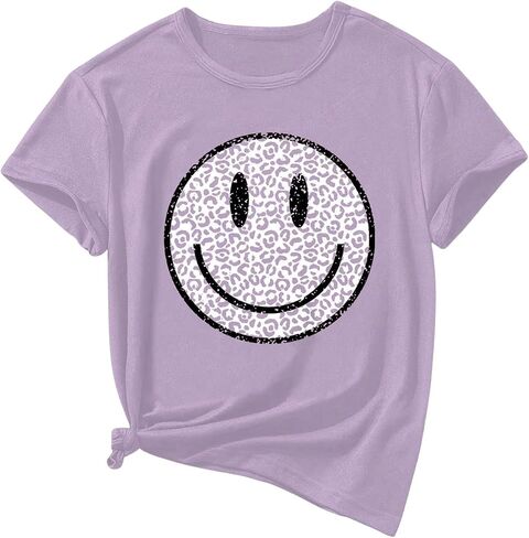 SweatyRocks Girl's Graphic T Shirt Short Sleeve Crew Neck Summer Casual Tee Tops in Kuwait