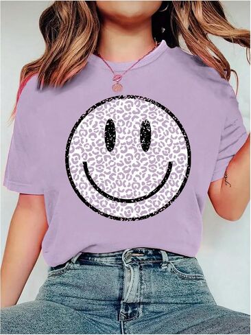 SweatyRocks Girl's Graphic T Shirt Short Sleeve Crew Neck Summer Casual Tee Tops in Kuwait