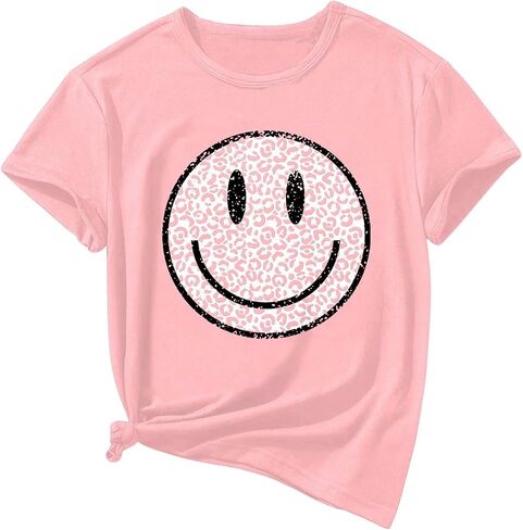SweatyRocks Girl's Graphic T Shirt Short Sleeve Crew Neck Summer Casual Tee Tops in Kuwait