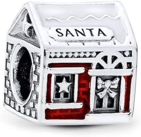 MiniJewelry Christmas Charms fits Pandora Charms Moments Bracelets Xmas Santa Sterling Silver Dangle Beads for Jewelry Making in Kuwait