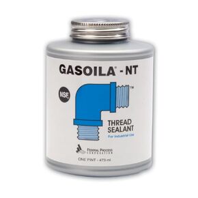 Gasoila Blue Non-Teflon Non-PTFE Pipe Thread Sealant, -50 to 400 Degree F, 1/2 Pint Brush