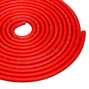 Conext Link 15 FT 2 AWG GA Full Gauge Battery Power Cable Ground Wire Frost Red OFC Copper （10071）
