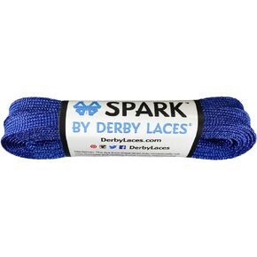 Derby Laces Blue Spark Shoelace for Shoes, Skates, Boots, Roller Derby, Hockey and Ice Skates
