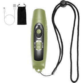 Electronic Whistle Rechargeable for Referees Coaches Teachers Electric Whistle Handheld Blowless Whistles with Lanyard for Outdoor Emergency Pet 4 Tones High Volume USB Charging