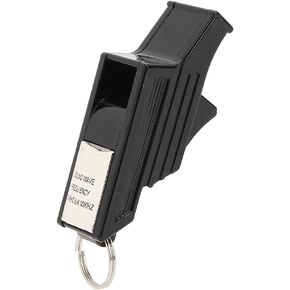 Sports Whistle, Basketball Sports Training Referee Whistle Camping Survival Emergency Lifesaving Whistles (Black Silver) Molten Valkeen Whistle Molten