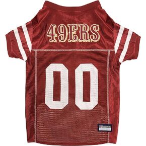 NFL San Francisco 49ers Dog Jersey, Size: X-Large. Best Football Jersey Costume for Dogs & Cats. Licensed Jersey Shirt