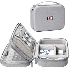 منظم إلكتروني، حافظة أدوات السفر ذات الغلاف الصلب مع مقبض للكابلات، محركات أقراص USB، بنك الطاقة والمزيد، مناسبة لجهاز iPad Mini in Kuwait