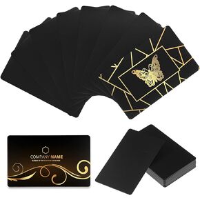 Metal Business Cards Anodized 0.8 mm Thick Aluminum Blanks 3.4 x 2.1 Inch Printable Metal Business Card for Custom Pattern(20 Pieces)