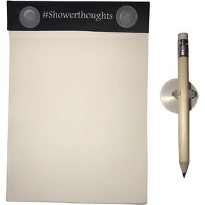 Waterproof Shower Notepad with Pencil - Shower Notebook with Waterproof Paper