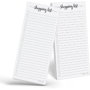 321Done (1 To Do (1) To Buy List Notepad 2-Pack - 3.7x8.5 (Slim, Skinny, Handheld - College Ruled) - Minimalist Memo Pad for ToDos, Tasks, Shopping, Grocery, Organizing, Planning - Made in the USA