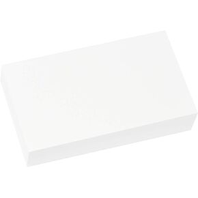 Set of 50 Blank Plain White 5x7 Index Cards, Postcards