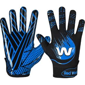Football Gloves for Youth and Adult, Sticky Receiver Gloves for Boys and Men, Enhanced Performance for Youth and Adult Football Game. in Saudi Arabia
