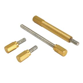 Extended Float Bowl Hardware Kit for S&S "E" Carburetor - Polished Brass - Makes for Easy Removal of The Float Bowl (35-0025)