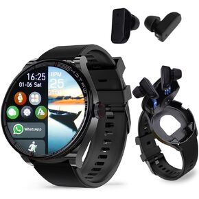 Smart Watch with Earbuds, 2 in 1 Bluetooth Watch & Earphone 1.32" Smart Watch Within Fitness Tracker with Sleep Monitor, Long Time Standby Sports Smart Watch