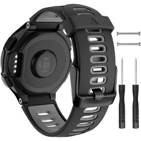 سوار ساعة ISABAKE بديل لـ Garmin Forerunner 735XT/Approach S20 S5 S6 حزام سيليكون ناعم مع مشبك معدني متوافق مع 735xt/220/230/235/620/630 in Kuwait