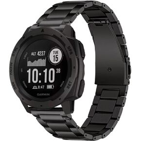 أربطة GARTOO لساعة Garmin Instinct/Instinct 2 الشمسية، حزام معصم بديل من الفولاذ المقاوم للصدأ الصلب للرجال من أجل Garmin Instinct التكتيكية/Tide/Esports/Instinct Solar