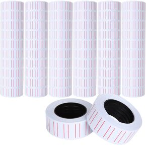ZOEYES 60 Rolls 30000pcs Price Gun Labels for MX-5500 Labeller, White Pricemarker Label Stickers, Super Sticky Price Tag Labels Price Stickers for Retail Shop, Office, Organization Marking