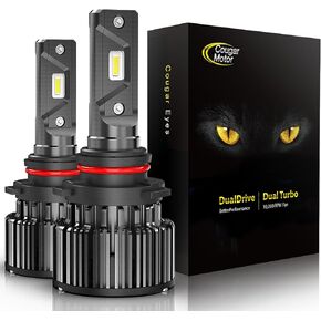 Cougar Motor H7 Bulbs, K16 Series Light Bulb 6000K White H7 Fog Light Driving Light Bulbs IP67 Waterproof Fog Light or Off-Road - Pack of 2