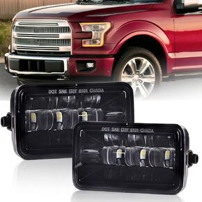 PIT66 Front Bumper Fog Lights, Compatible with Ford F150 2004 2005 2006/Fit Lincoln Mark LT 2006 Fog Lamp Assembly Driver & Passenger Side, neblineros para autos delantero,faros antiniebla