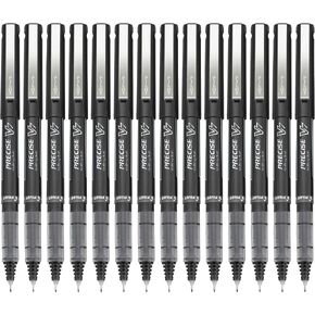 Pilot, Precise V7, Capped Liquid Ink Rolling Ball Pens, Fine Point 0.7 mm, Blue, Pack of 14