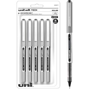 Uni-Ball 60381PP Vision Rollerball Pens, Fine Point (0.7mm), Fashion Colors, 5 Count