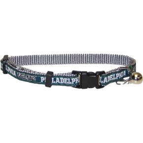Pets First COLLAR for CATS - NFL PHILADELPHIA EAGLES CAT COLLAR. - Strong & Adjustable FOOTBALL Cat Collars with Metal Jingle Bell