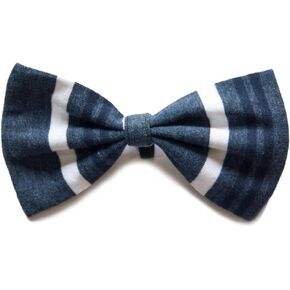 Ruse Pet Dog and Cat Bow Tie 'Acai Berry Striper' Easy to Use Anti Chafing Elastic Strap Gift for Pets Dogs & Cats Scarf Tie/S M-AC2100001BT_S-M