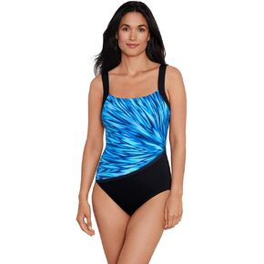 Penbrooke ShapeSolver Sport Women's Colorful Dynamics Illusion Soft Cup One Piece Swimsuit