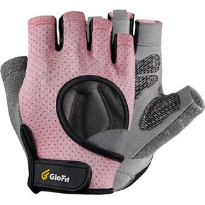 Workout Gloves for Women and Men, Weight Lifting Gloves Anti-Slip Padded Palm, Light Weight Fingerless Powerlifting Fingerless Gym Gloves for Exercise, Fitness, Training, Cycling
