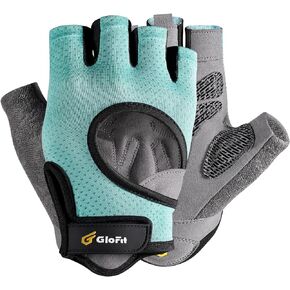 Workout Gloves for Women and Men, Weight Lifting Gloves Anti-Slip Padded Palm, Light Weight Fingerless Powerlifting Fingerless Gym Gloves for Exercise, Fitness, Training, Cycling
