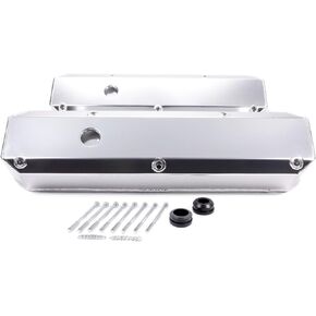 Company R6246 Fabricated Anodized Aluminum Valve Cover for Small Block Chrysler