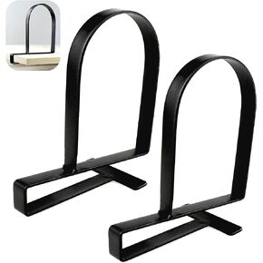 Clamped Bookends for Shelves: Heavy-Duty Book Ends Book Shelf Holders - Non-Skid Bookends Stoppers Supports for Office Study Room