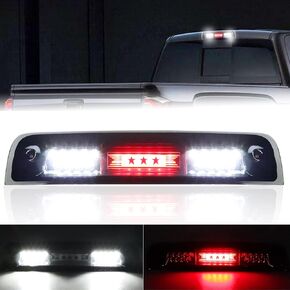 مصباح فرامل LED ثالث من Youxmoto مناسب لـ 2009-2017 دودج رام 1500/2500/3500 ضوء شحن عالي التركيب ضوء فرامل إيقاف الضوء (عدسة دخان)