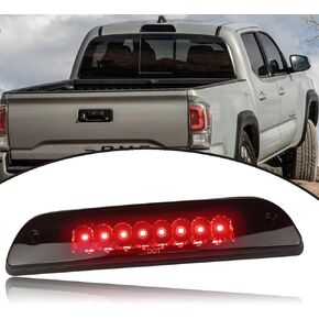 High Mount Stop Lights LED Third Brake Light Assemblies Compatible with Toyota Tacoma SR SR5 TRD Sport TRD Off-Road Limited and TRD Pro 2016-2023 Rear LED Brake Lamp Bar Taillight